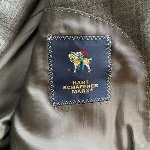 Stunning Hart Schaffner & Marx 2 Btn Mens Gray Blazer 48 R MINT!